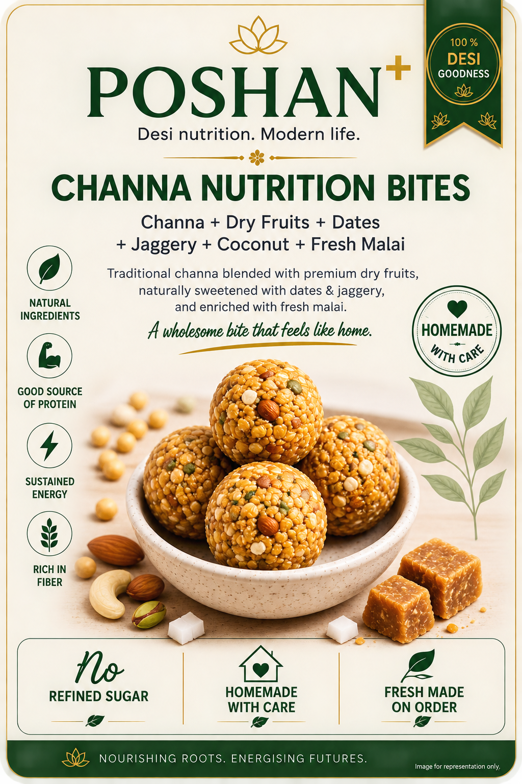 Poshan+ Chana Nutrition Bites